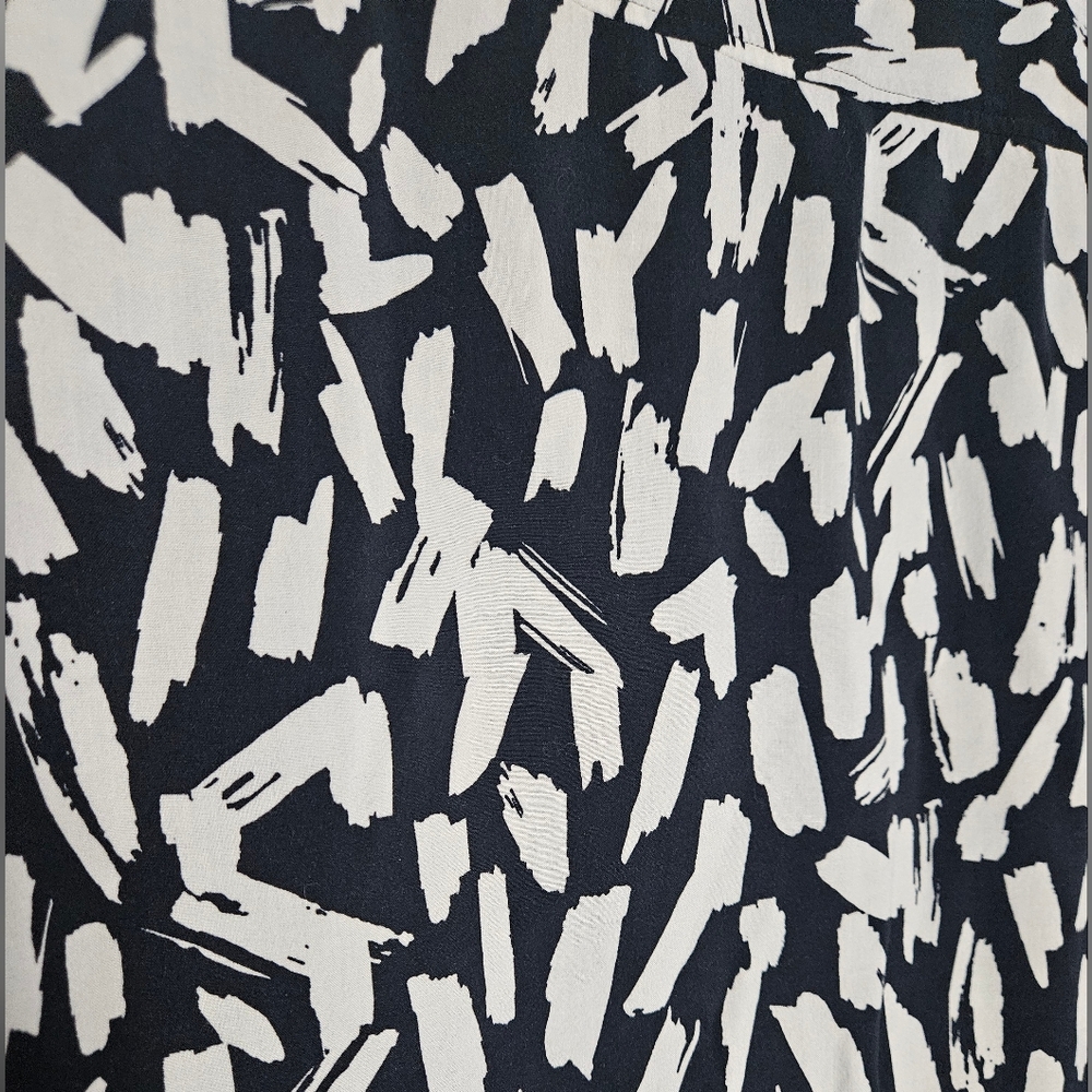 HUGO BOSS Ekilio Straight Fit Black White Patterned Mens Shirt, XL - Picture 4 of 7
